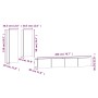 4-teiliges TV-Möbelset aus weißem Sperrholz von vidaXL, TV-Möbel - Ref: Foro24-3114630, Preis: 230,28 €, Rabatt: %