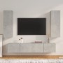 TV-Möbelset 4-teilig betongraues Sperrholz von vidaXL, TV-Möbel - Ref: Foro24-3114201, Preis: 186,06 €, Rabatt: %