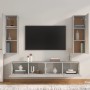 Set de muebles de TV 4 pzas madera contrachapada gris hormigón de vidaXL, Muebles TV - Ref: Foro24-3114201, Precio: 193,43 €,...