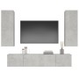 Set de muebles de TV 4 pzas madera contrachapada gris hormigón de vidaXL, Muebles TV - Ref: Foro24-3114201, Precio: 193,43 €,...