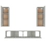 TV-Möbelset 4-teilig betongraues Sperrholz von vidaXL, TV-Möbel - Ref: Foro24-3114201, Preis: 186,06 €, Rabatt: %