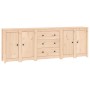 Solid pine wood sideboard 230x35x80 cm by vidaXL, Sideboards - Ref: Foro24-3114074, Price: 341,89 €, Discount: %