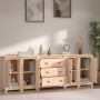 Solid pine wood sideboard 230x35x80 cm by vidaXL, Sideboards - Ref: Foro24-3114074, Price: 341,89 €, Discount: %