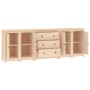 Solid pine wood sideboard 230x35x80 cm by vidaXL, Sideboards - Ref: Foro24-3114074, Price: 341,89 €, Discount: %