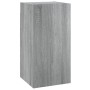 TV-Möbelset 4-teilig Sonoma graues Sperrholz von vidaXL, TV-Möbel - Ref: Foro24-3114628, Preis: 131,82 €, Rabatt: %