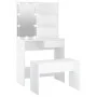White plywood LED vanity set by vidaXL, Bedroom Dressers - Ref: Foro24-3114107, Price: 119,50 €, Discount: %