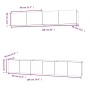 5-teiliges TV-Möbelset aus schwarzem Sperrholz von vidaXL, TV-Möbel - Ref: Foro24-3114423, Preis: 195,25 €, Rabatt: %