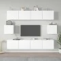TV-Möbel-Set, 6-teilig, aus weißem Sperrholz. von vidaXL, TV-Möbel - Ref: Foro24-3114358, Preis: 252,65 €, Rabatt: %