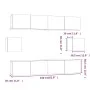 TV-Möbel-Set, 6-teilig, aus weißem Sperrholz. von vidaXL, TV-Möbel - Ref: Foro24-3114358, Preis: 252,65 €, Rabatt: %
