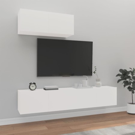 TV-Möbel Set 3 Stück Sperrholz weiß von vidaXL, TV-Möbel - Ref: Foro24-3114470, Preis: 155,46 €, Rabatt: %