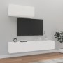 TV-Möbel Set 3 Stück Sperrholz weiß von vidaXL, TV-Möbel - Ref: Foro24-3114470, Preis: 155,46 €, Rabatt: %