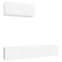 Set de muebles de TV 3 piezas madera contrachapada blanco de vidaXL, Muebles TV - Ref: Foro24-3114470, Precio: 162,32 €, Desc...
