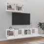 TV-Möbel Set 3 Stück Sperrholz weiß von vidaXL, TV-Möbel - Ref: Foro24-3114470, Preis: 155,46 €, Rabatt: %