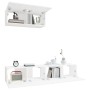 TV-Möbel Set 3 Stück Sperrholz weiß von vidaXL, TV-Möbel - Ref: Foro24-3114470, Preis: 155,46 €, Rabatt: %