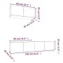 TV-Möbel Set 3 Stück Sperrholz weiß von vidaXL, TV-Möbel - Ref: Foro24-3114470, Preis: 159,43 €, Rabatt: %