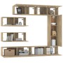 TV-Möbelset 7-teilig Sonoma-Eichensperrholz von vidaXL, TV-Möbel - Ref: Foro24-3114560, Preis: 291,49 €, Rabatt: %