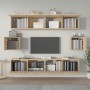 TV-Möbel-Set 6-teilig Eiche Sperrholz Sonoma von vidaXL, TV-Möbel - Ref: Foro24-3114360, Preis: 191,88 €, Rabatt: %