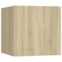 TV furniture set, 6 pieces, oak plywood, Sonoma oak. by vidaXL, TV Furniture - Ref: Foro24-3114360, Price: 187,28 €, Discount: %