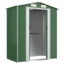 Cobertizo de jardín acero galvanizado verde 192x108x223 cm de vidaXL, Cobertizos - Ref: Foro24-319267, Precio: 211,56 €, Desc...