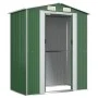 Gartenhaus verzinkter Stahl grün 192x108x223 cm von vidaXL, Schuppen - Ref: Foro24-319267, Preis: 204,61 €, Rabatt: %