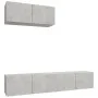 TV furniture set 3 pieces concrete gray plywood by vidaXL, TV Furniture - Ref: Foro24-3114473, Price: 114,01 €, Discount: %