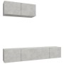 TV-Möbelset 3-teilig betongraues Sperrholz von vidaXL, TV-Möbel - Ref: Foro24-3114473, Preis: 118,13 €, Rabatt: %