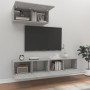 TV-Möbelset 3-teilig betongraues Sperrholz von vidaXL, TV-Möbel - Ref: Foro24-3114473, Preis: 118,13 €, Rabatt: %