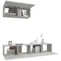 TV furniture set 3 pieces concrete gray plywood by vidaXL, TV Furniture - Ref: Foro24-3114473, Price: 114,01 €, Discount: %