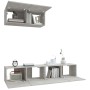 TV-Möbelset 3-teilig betongraues Sperrholz von vidaXL, TV-Möbel - Ref: Foro24-3114473, Preis: 118,13 €, Rabatt: %