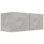TV furniture set 3 pieces concrete gray plywood by vidaXL, TV Furniture - Ref: Foro24-3114473, Price: 114,01 €, Discount: %
