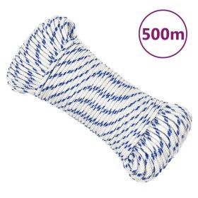 Weißes Polypropylen-Bootsseil 3 mm 500 m von vidaXL, Seile und Metallschnüre - Ref: Foro24-152273, Preis: 32,60 €, Rabatt: %