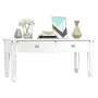 Mesa de centro especular madera tecnológica vidrio 106x45x45 cm de vidaXL, Mesas de centro - Ref: Foro24-348528, Precio: 128,...