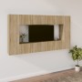 Set de muebles para TV 8 pzas madera contrachapada roble Sonoma de vidaXL, Muebles TV - Ref: Foro24-3114288, Precio: 286,69 €...