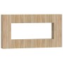 Set de muebles para TV 8 pzas madera contrachapada roble Sonoma de vidaXL, Muebles TV - Ref: Foro24-3114288, Precio: 286,69 €...