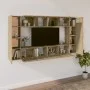 TV-Möbelset 8-teilig Sonoma-Eichensperrholz von vidaXL, TV-Möbel - Ref: Foro24-3114288, Preis: 270,11 €, Rabatt: %