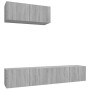 TV-Möbelset 3-teilig Sonoma graues Sperrholz von vidaXL, TV-Möbel - Ref: Foro24-3114476, Preis: 108,51 €, Rabatt: %