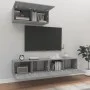 TV-Möbelset 3-teilig Sonoma graues Sperrholz von vidaXL, TV-Möbel - Ref: Foro24-3114476, Preis: 107,68 €, Rabatt: %