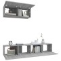 TV-Möbelset 3-teilig Sonoma graues Sperrholz von vidaXL, TV-Möbel - Ref: Foro24-3114476, Preis: 108,51 €, Rabatt: %