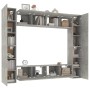 TV-Möbelset 8-teilig Sperrholz grau Beton von vidaXL, TV-Möbel - Ref: Foro24-3114233, Preis: 426,31 €, Rabatt: %