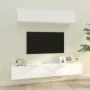 4-teiliges TV-Möbelset aus weißem Sperrholz von vidaXL, TV-Möbel - Ref: Foro24-3114534, Preis: 237,28 €, Rabatt: %