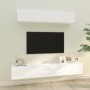 4-teiliges TV-Möbelset aus weißem Sperrholz von vidaXL, TV-Möbel - Ref: Foro24-3114534, Preis: 233,30 €, Rabatt: %