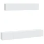 4-teiliges TV-Möbelset aus weißem Sperrholz von vidaXL, TV-Möbel - Ref: Foro24-3114534, Preis: 237,28 €, Rabatt: %