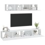4-teiliges TV-Möbelset aus weißem Sperrholz von vidaXL, TV-Möbel - Ref: Foro24-3114534, Preis: 233,30 €, Rabatt: %
