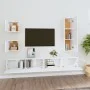 5-teiliges TV-Möbelset aus weißem Sperrholz von vidaXL, TV-Möbel - Ref: Foro24-3114446, Preis: 216,66 €, Rabatt: %