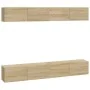 Muebles de TV 4 piezas roble Sonoma 100x30x30 cm de vidaXL, Muebles TV - Ref: Foro24-3114192, Precio: 192,28 €, Descuento: %
