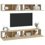 TV-Möbel 4 Stück Sonoma-Eiche 100x30x30 cm von vidaXL, TV-Möbel - Ref: Foro24-3114192, Preis: 188,92 €, Rabatt: %