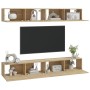 TV-Möbel 4 Stück Sonoma-Eiche 100x30x30 cm von vidaXL, TV-Möbel - Ref: Foro24-3114192, Preis: 192,28 €, Rabatt: %