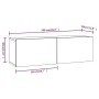 TV-Möbel 4 Stück Sonoma-Eiche 100x30x30 cm von vidaXL, TV-Möbel - Ref: Foro24-3114192, Preis: 188,92 €, Rabatt: %