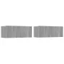 TV-Möbelset 4-teilig Sonoma graues Sperrholz von vidaXL, TV-Möbel - Ref: Foro24-3114340, Preis: 130,93 €, Rabatt: %