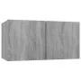TV-Möbelset 4-teilig Sonoma graues Sperrholz von vidaXL, TV-Möbel - Ref: Foro24-3114340, Preis: 130,93 €, Rabatt: %